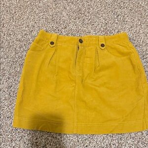 BDG Mustard Corduroy Mini Skirt